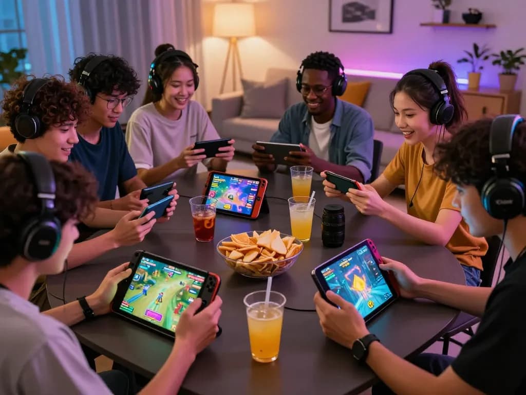 Tải Go 88 - Players engaged in a vibrant gaming session with exciting visuals and social camaraderie.