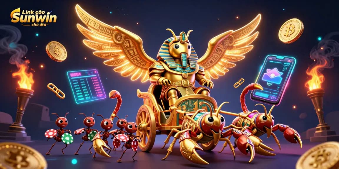 Win big at Link vào Sunwin chính thức with dynamic casino elements and golden characters
