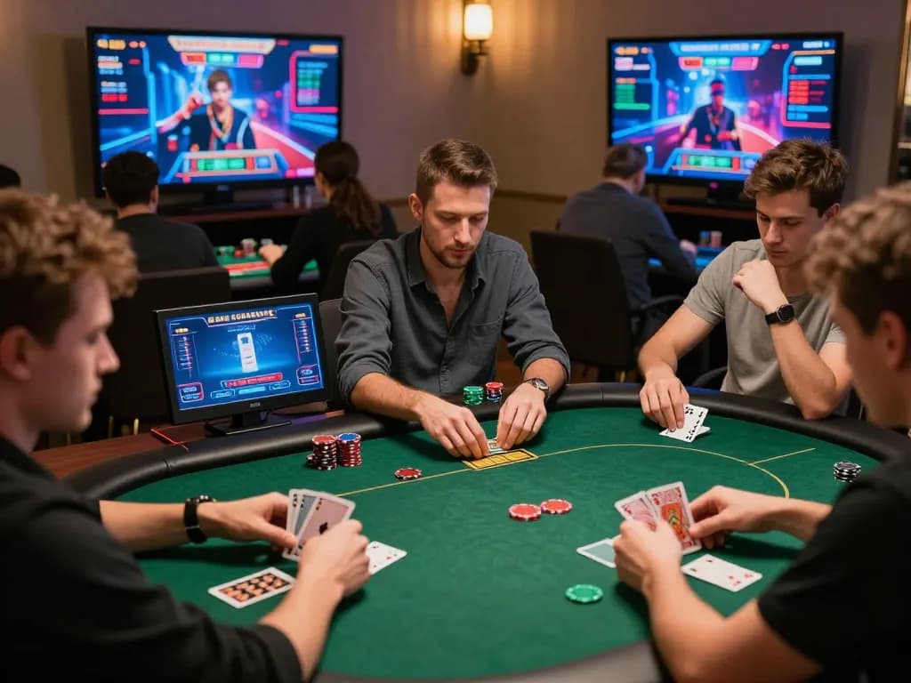 Experience lc88 win with players engaged in an exciting online poker game setup.