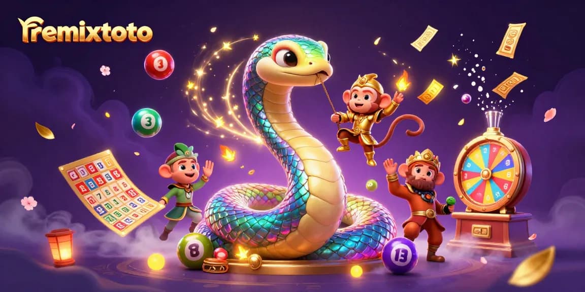 Experience winning with remixtoto's vibrant lottery scene featuring animated elements and dynamic gameplay.