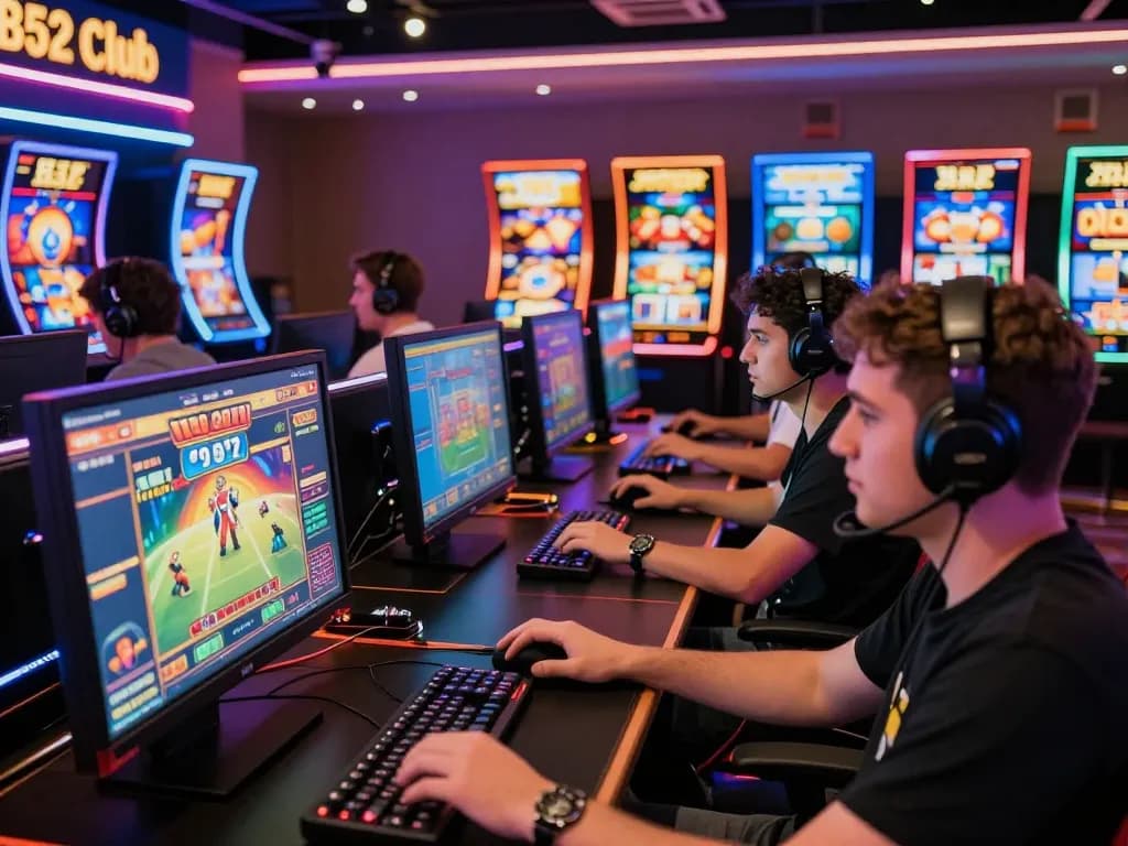 B52 Club trực tuyến - Engaged players enjoying live games in an exciting digital casino environment.