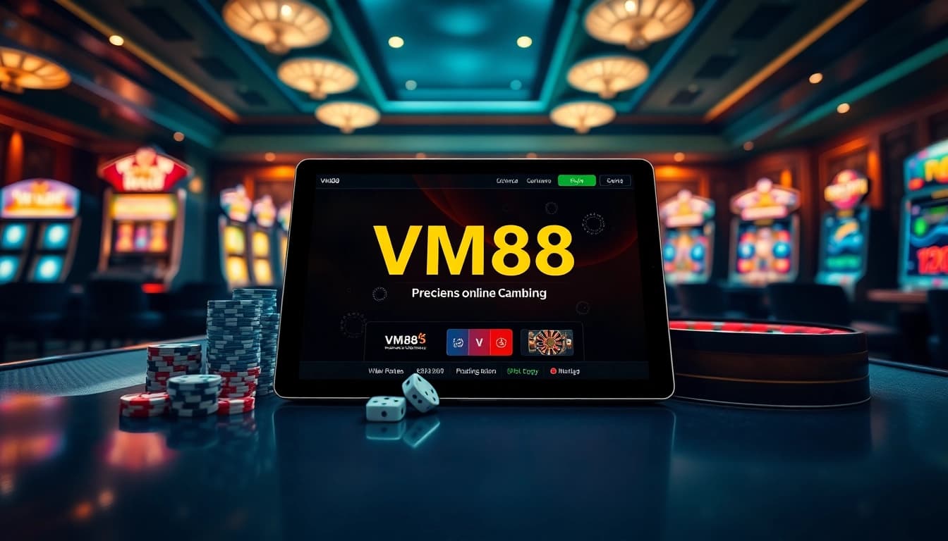 VM88 online casino interface engaging users with strategic poker chip placement and live roulette action