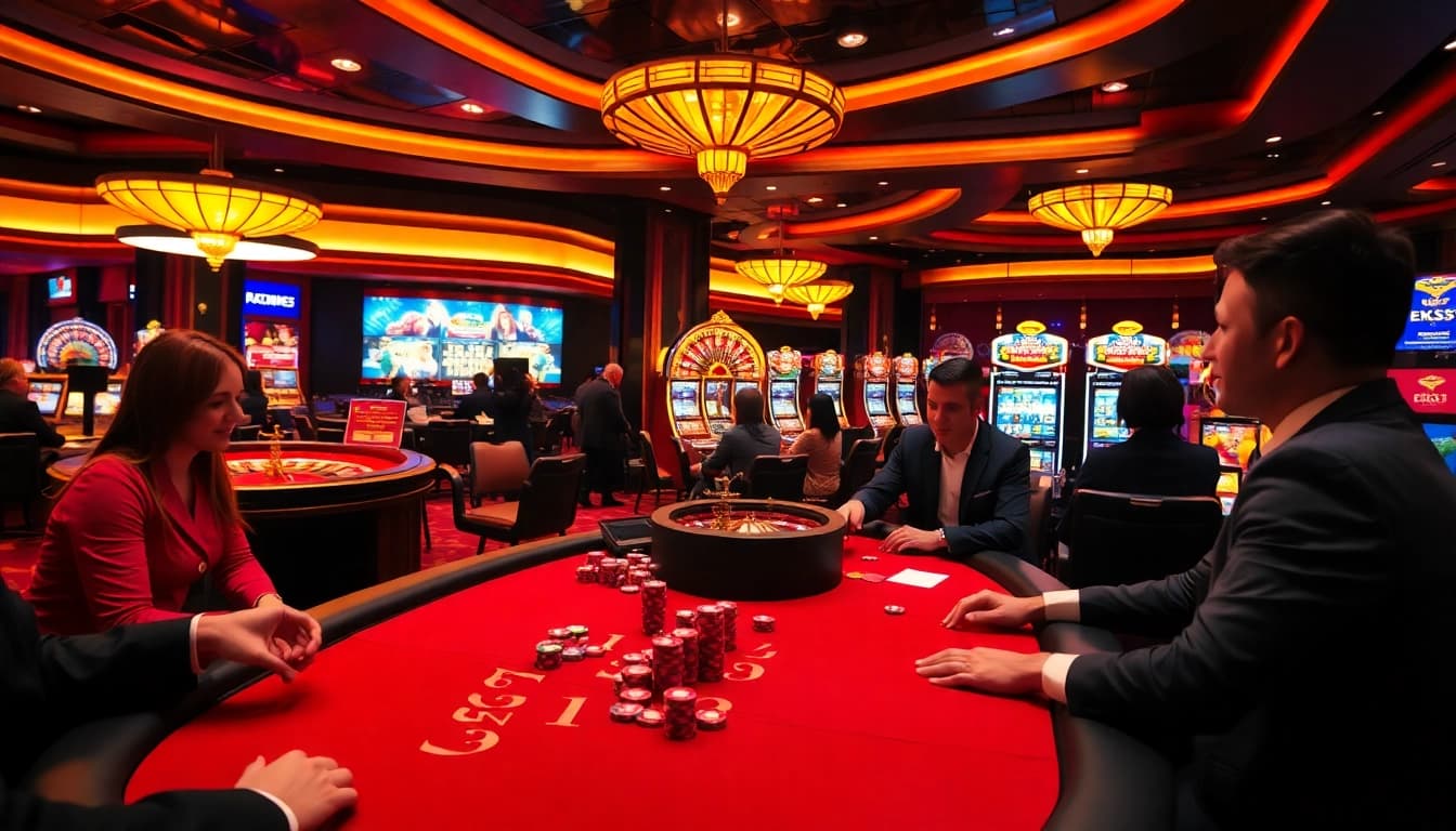 Experience the thrill at EK333 with engaged players at a luxurious poker table.
