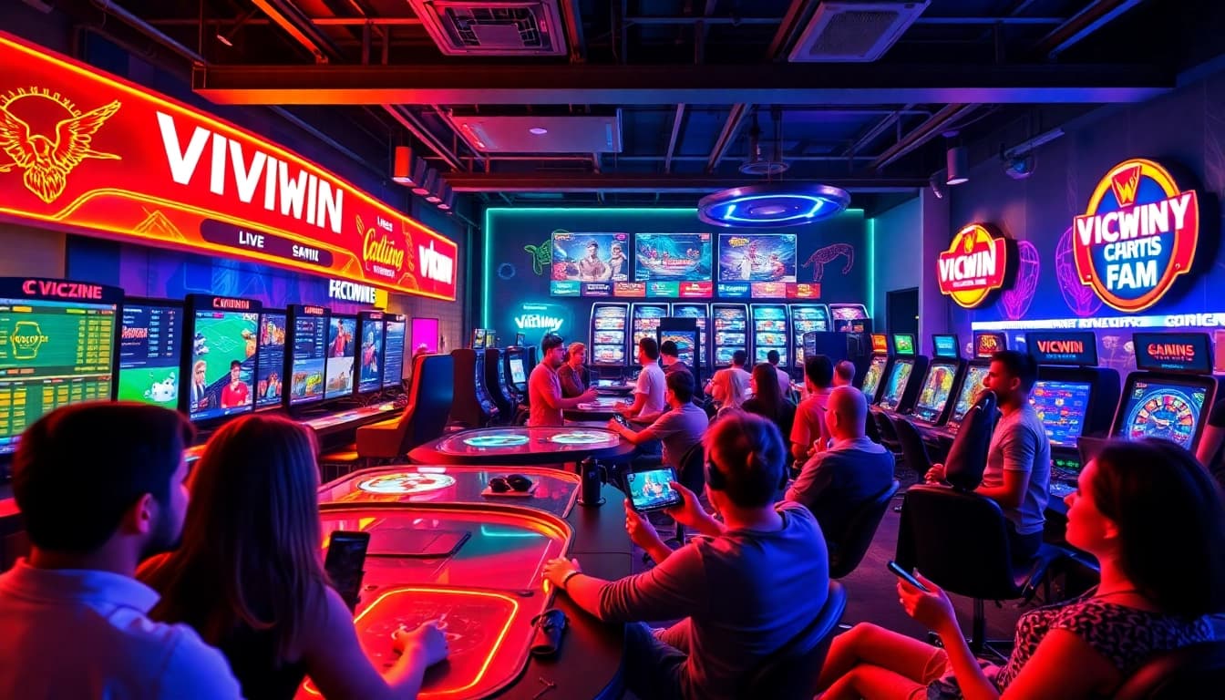 VICWIN online gaming platform with diverse betting options and interactive players.
