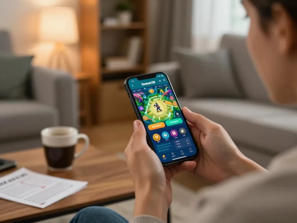 Berkolaborasi dengan aplikasi Ombak138 di smartphone sambil menikmati kenyamanan di rumah.