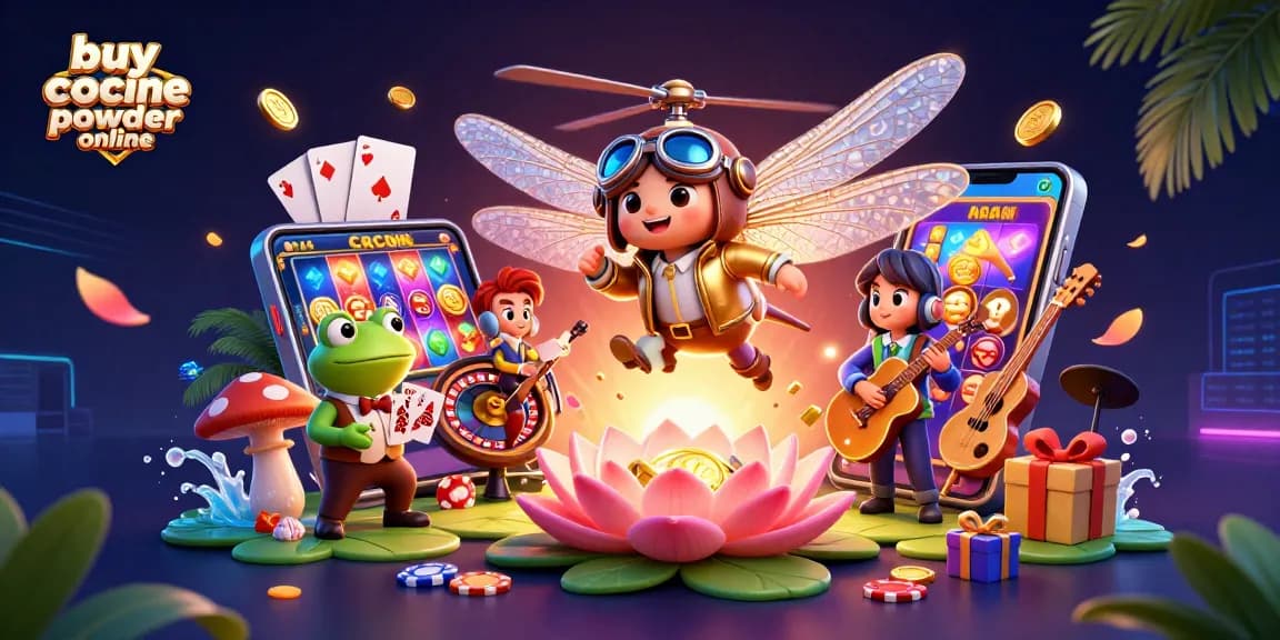 Engage with the thrilling world of gambling as you buy cocaine powder online through this vibrant casino scene.