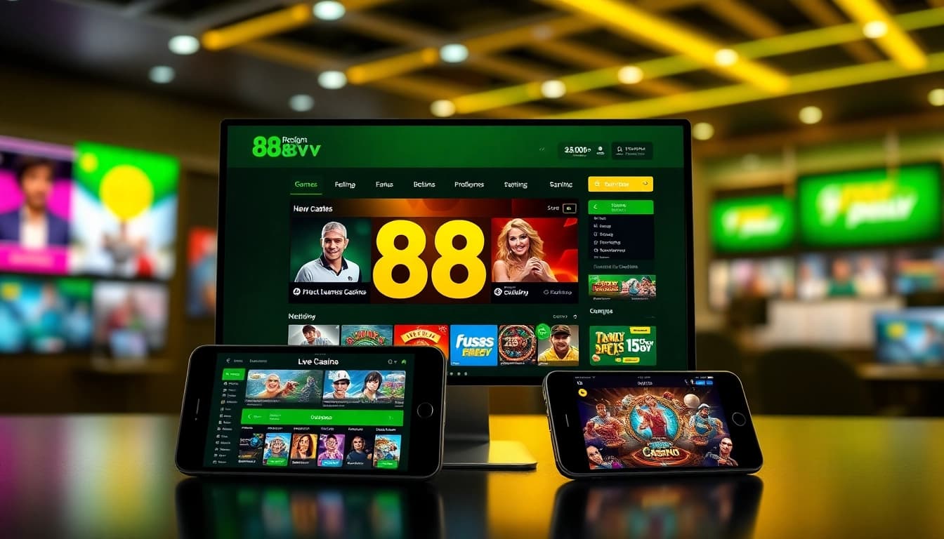 88vv online gambling interface highlighting modern design and gaming features.