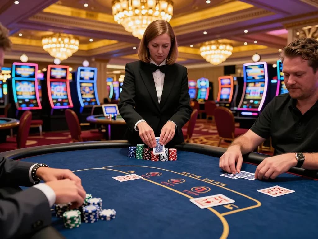 Engaging poker gameplay at a Las Vegas casino highlighting almlive excitement and strategy.