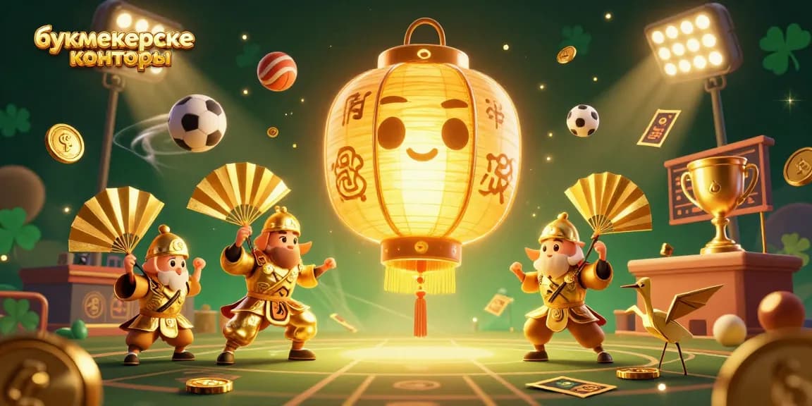 Discover top букмекерские конторы with an engaging 3D visual of spirited gambling elements creating excitement.