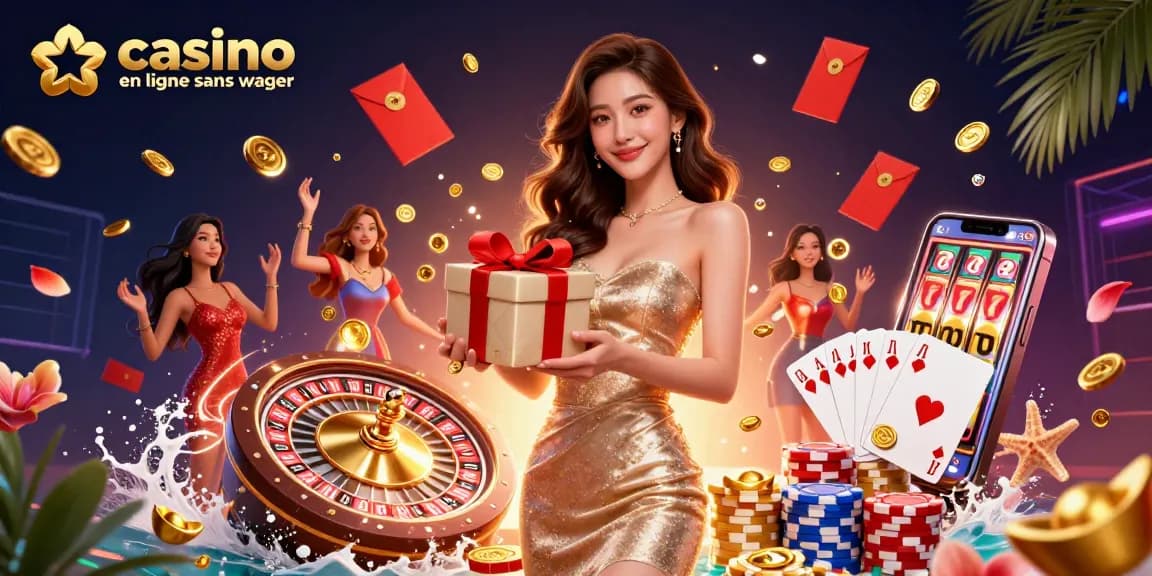 Vivez la magie des casinos en ligne sans wager avec des bonus festifs et des éléments de casino vibrants.