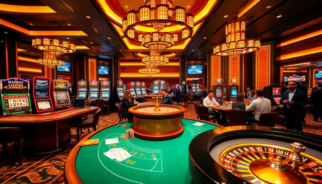 Experience the thrill of winning at https://fo88.ltd/ with vibrant casino tables and excited players.