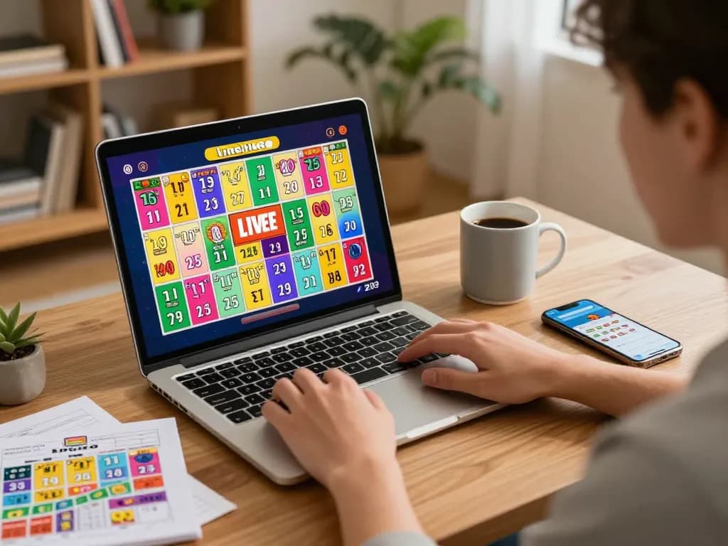 Pemain Bintangmpo menikmati bingo langsung di rumah dengan kartu berwarna-warni dan catatan strategi