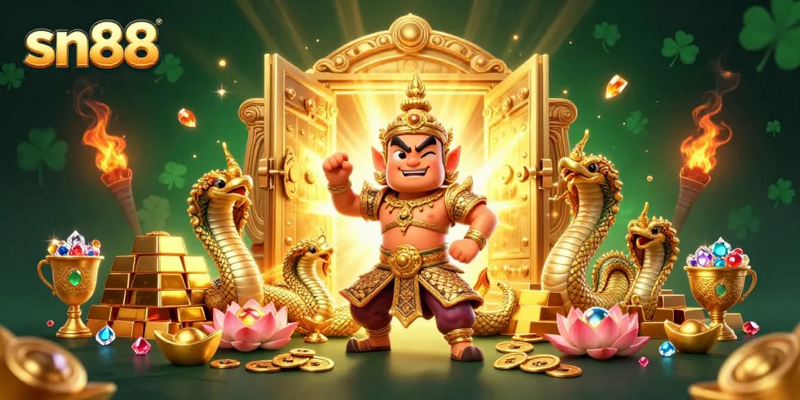 Experience thrilling adventures at sn88 with vibrant 3D casino characters and dynamic game elements.