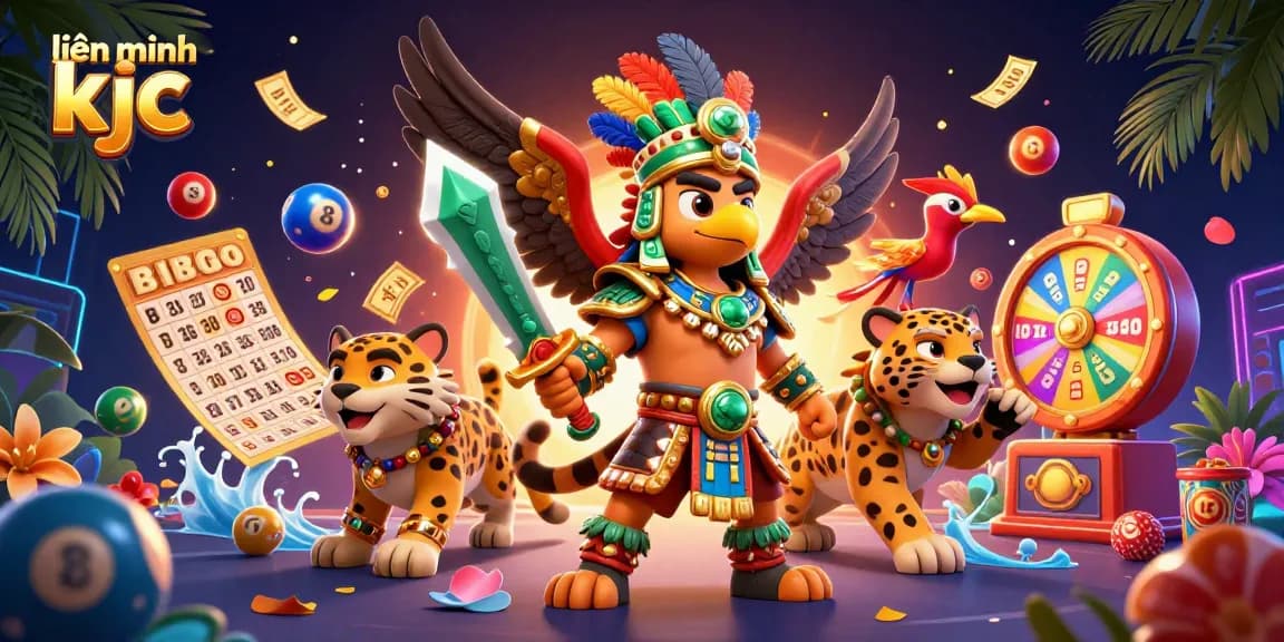 Engage with the vibrant world of liên minh kjc featuring lottery excitement, colorful elements, and engaging characters in a dynamic scene.