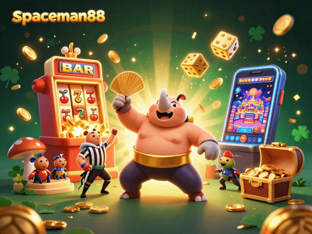 Experience the thrill of spaceman88 slots as golden coins fly amid exciting jackpot action!