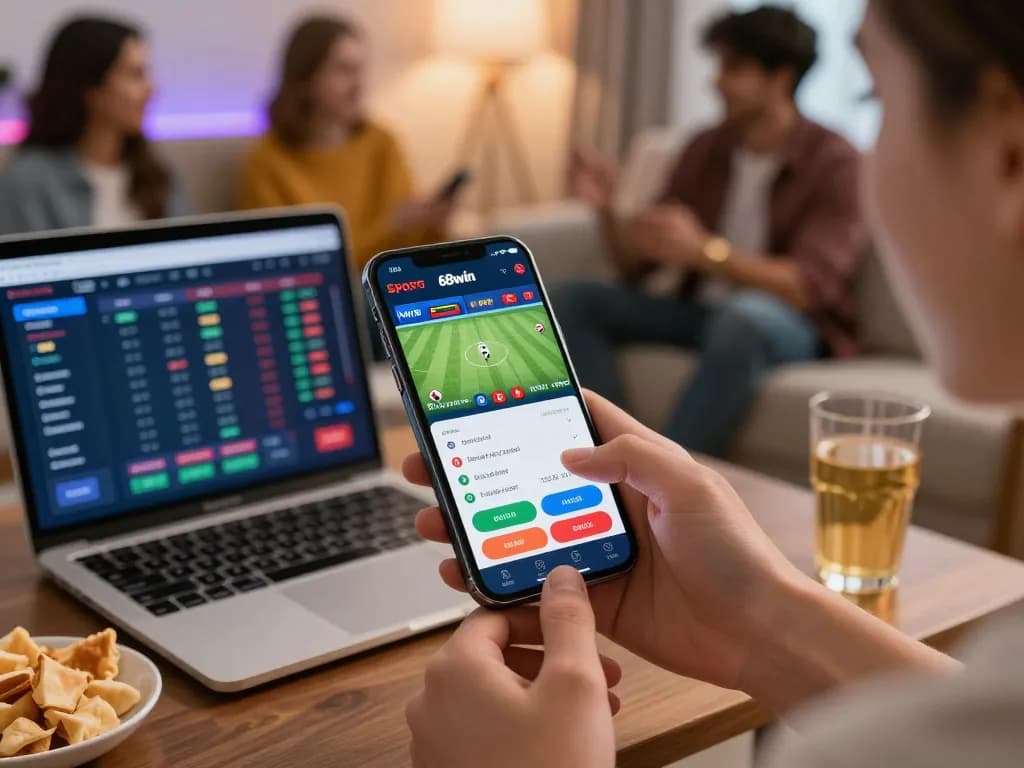Betting on a live match using the 68win app for an engaging online gambling experience