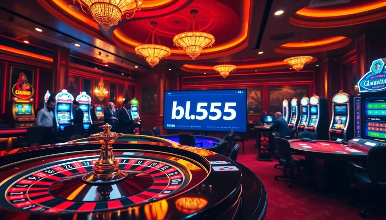 bl555 online casino excitement with players enjoying roulette and slots