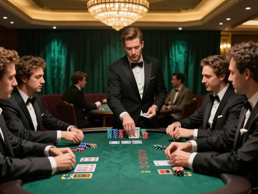 Watch players engaging at the blackjack table on https://sc88.games/ with a dealer managing high-stakes cards.