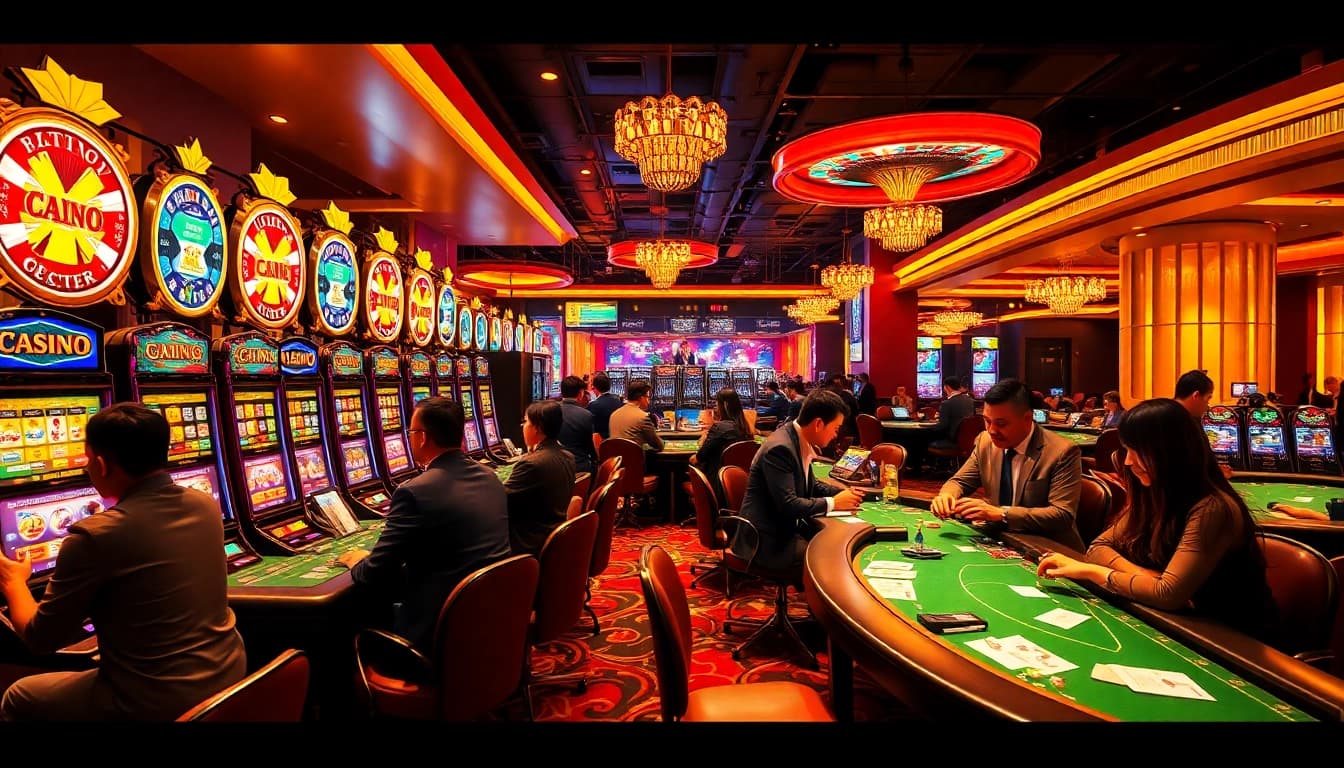 Situs11 gambling enthusiasts celebrate wins at electrifying slot machines and poker tables.