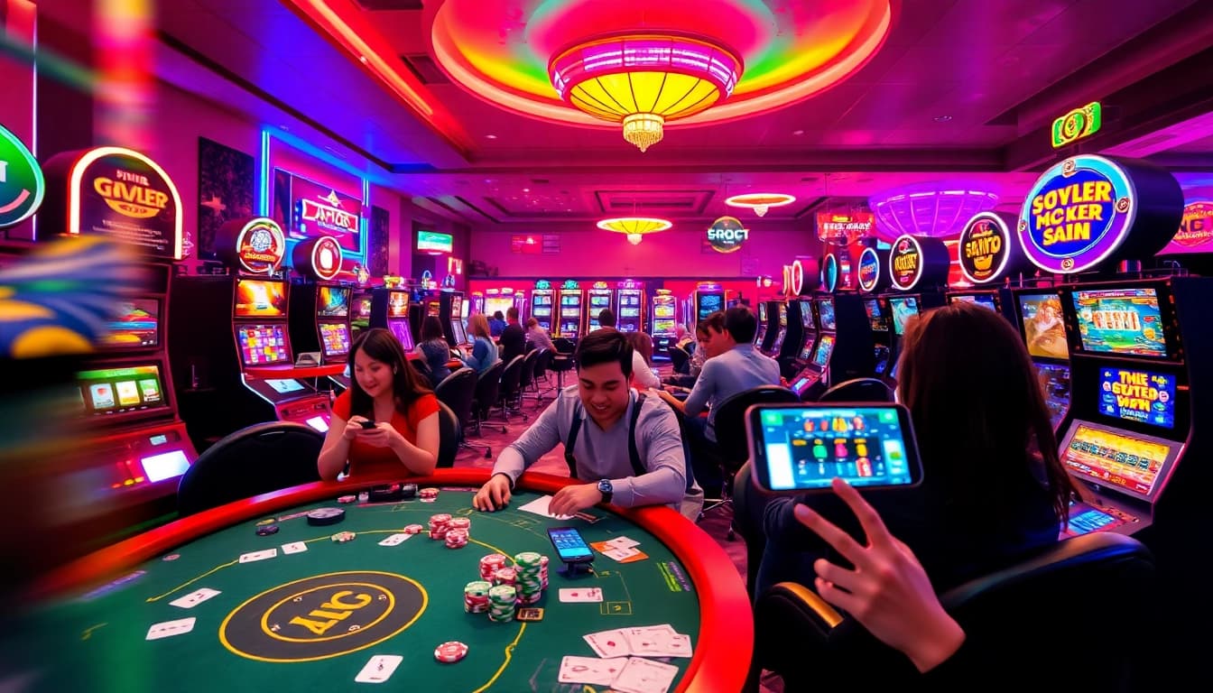 Exciting go88 gaming experience showcasing players engaged in thrilling casino games.