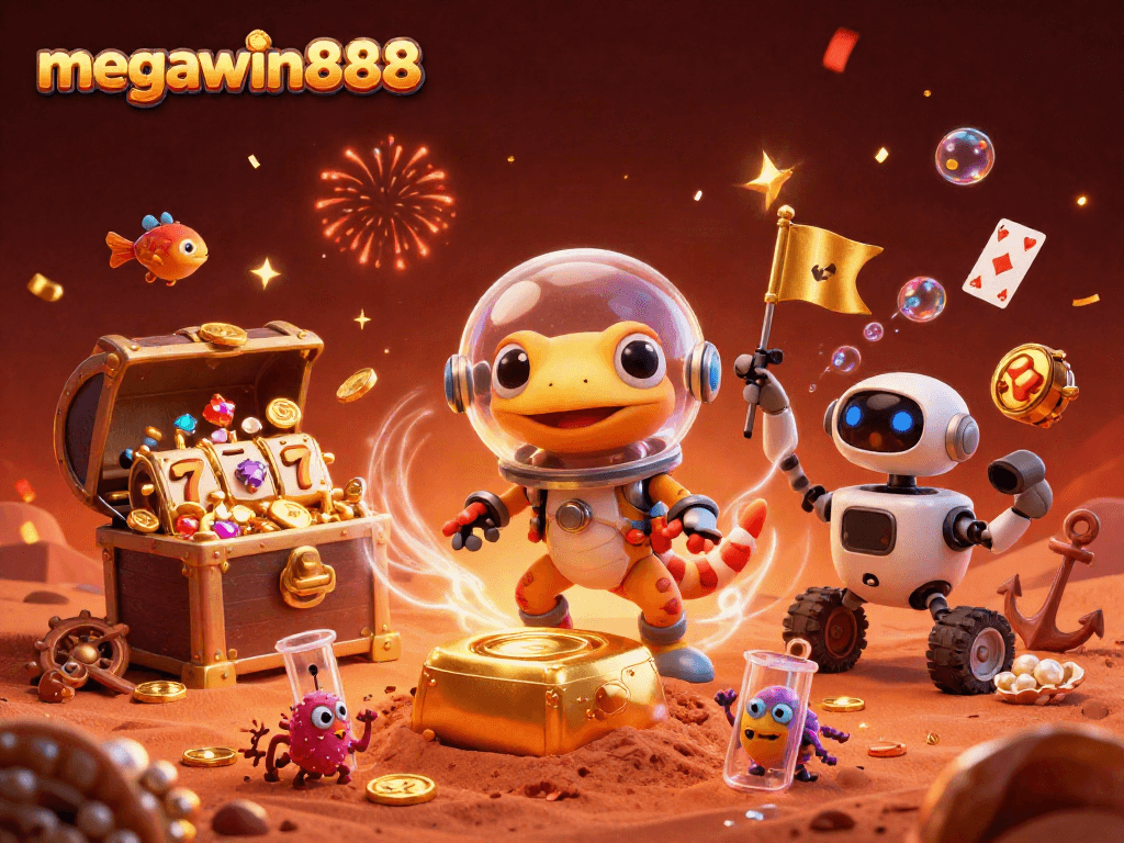 Menawarkan pengalaman bermain mega jackpot di megawin888 dengan gecko Mars dan kasino emas!