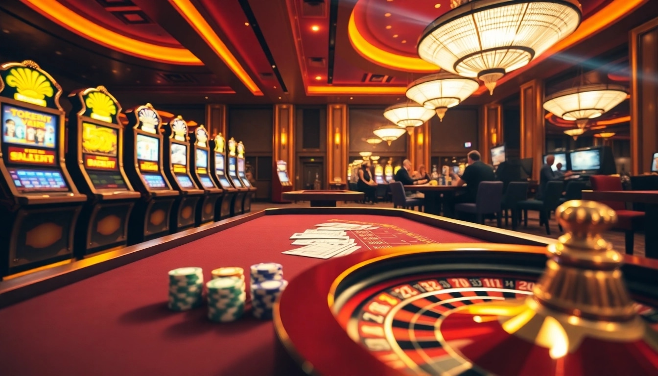 Players enjoying an engaging game night at a 555win casino table.