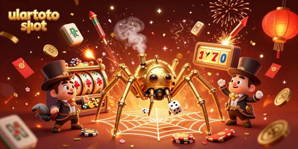 Slot ulartoto slot menawarkan petualangan dengan laba-laba emas dan dadu sial dalam jaring yang menakjubkan.