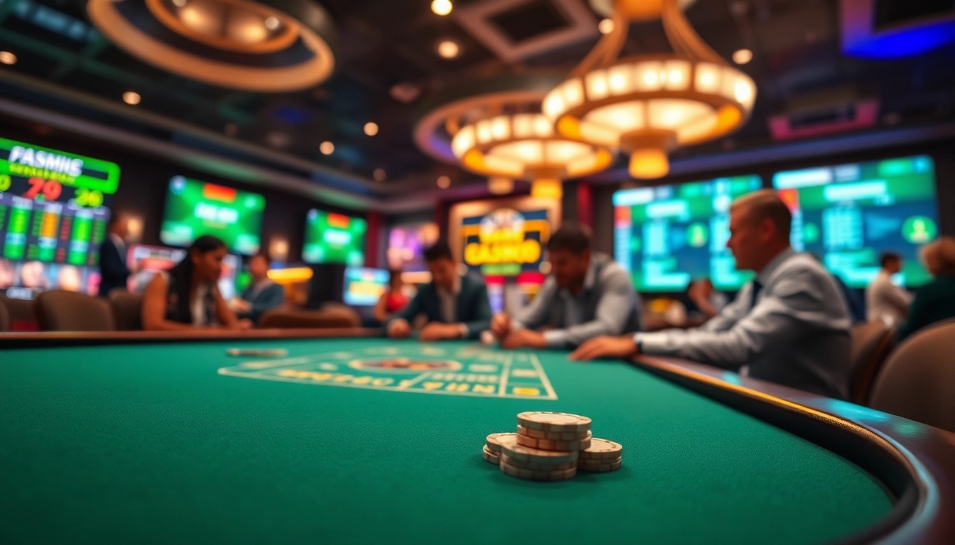 Engage in an exciting Live Casino game with professional dealers and vibrant atmosphere.