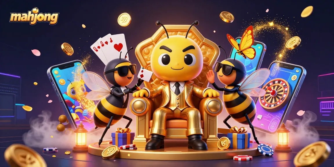 Experience the thrill of mahjong with a vibrant, colorful illustration showcasing deluxe gaming elements.