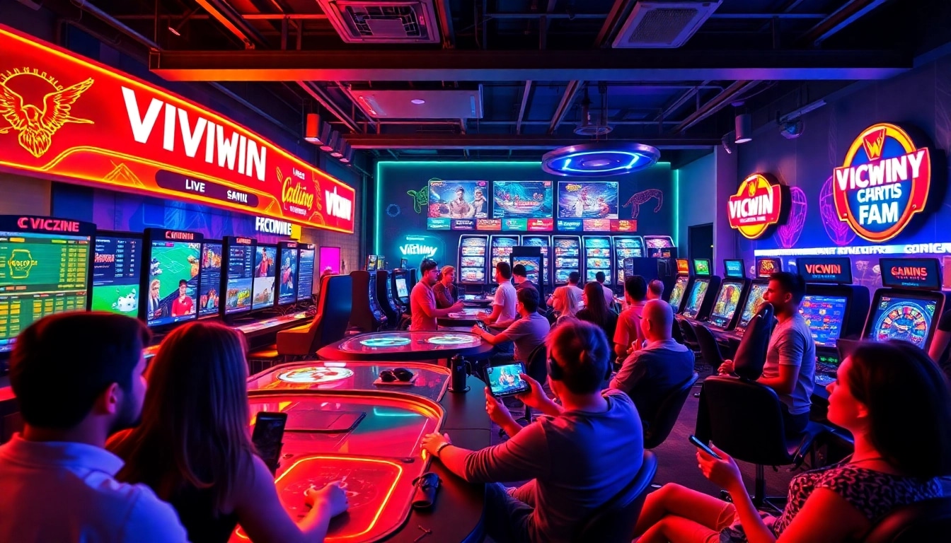VICWIN online gaming platform with diverse betting options and interactive players.