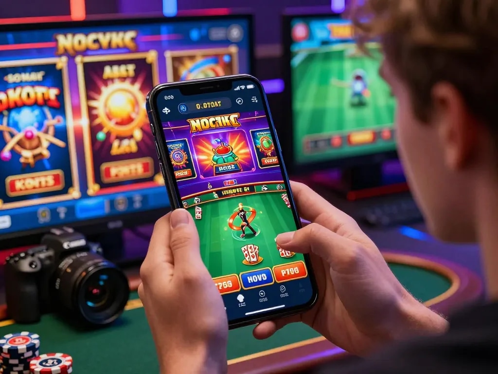 BL555 online gaming experience with vibrant graphics and excited player engagement.