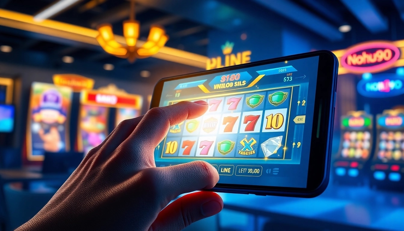 Nohu90 online gambling experience with vibrant slot games and engaging interface.