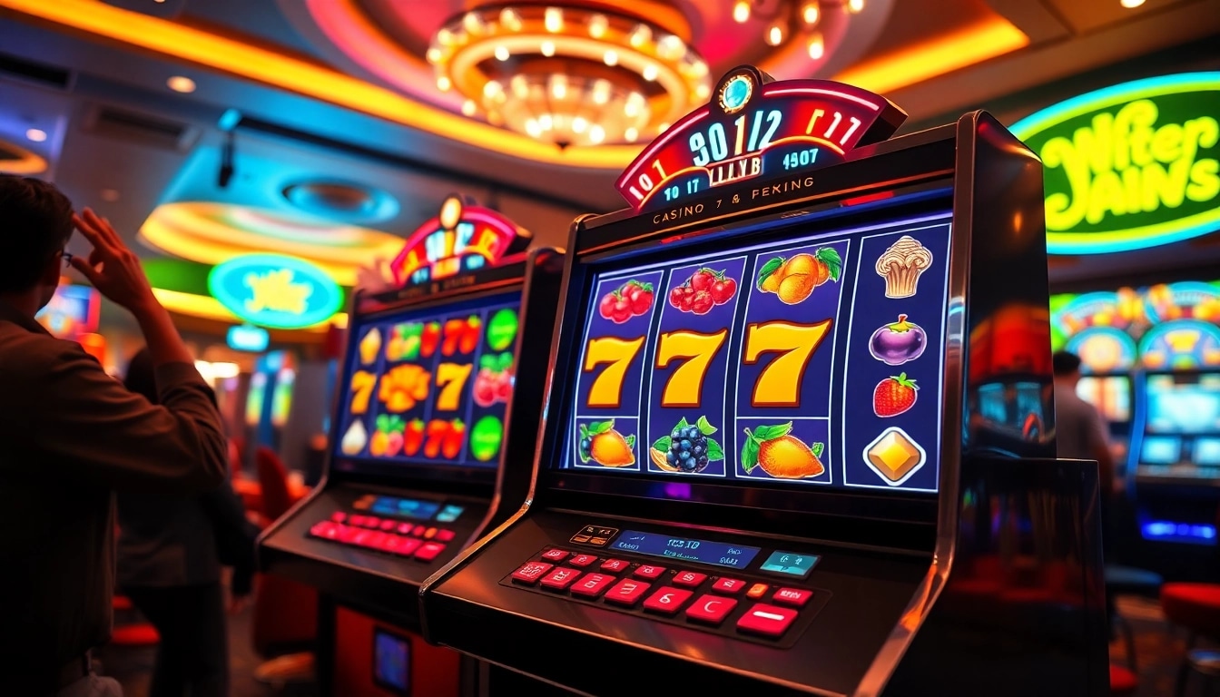 slot gacor mudah menang pada mesin slot kasino yang penuh warna dan ceria.