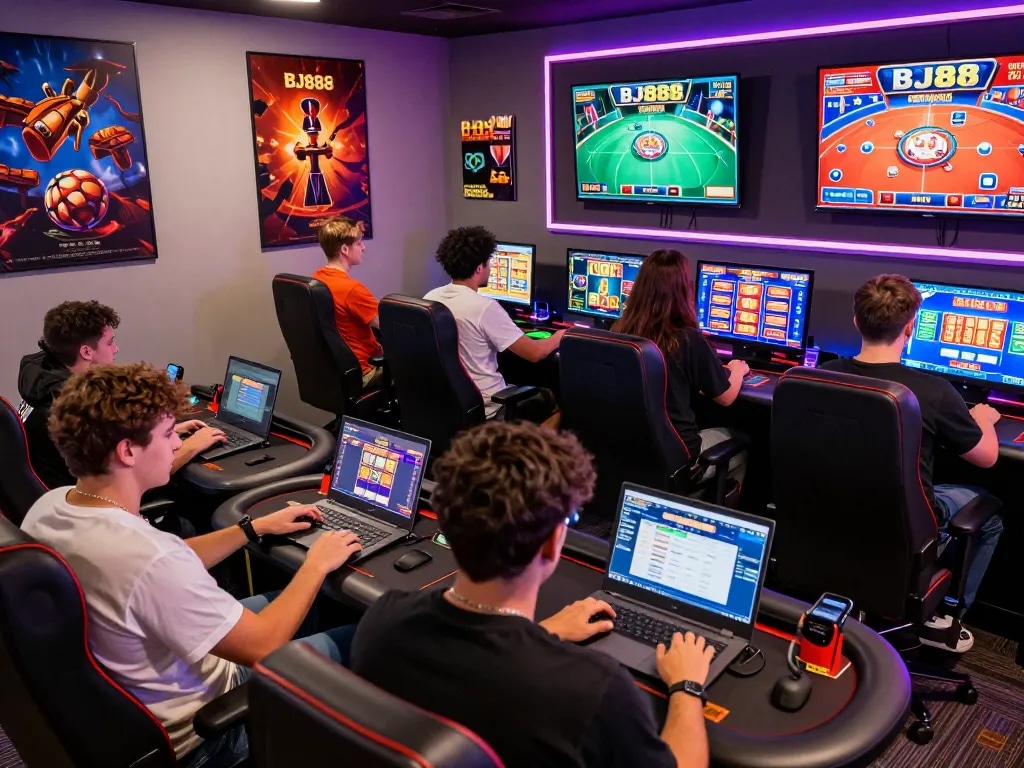 Players enjoying various games on BJ888 platform, highlighting an engaging online gaming atmosphere in 2026.