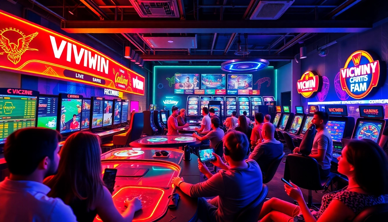 VICWIN online gaming platform with diverse betting options and interactive players.