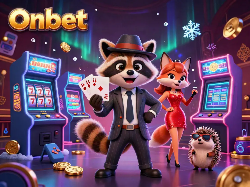 Experience thrilling gameplay at Onbet with vibrant 3D characters and dynamic casino elements.