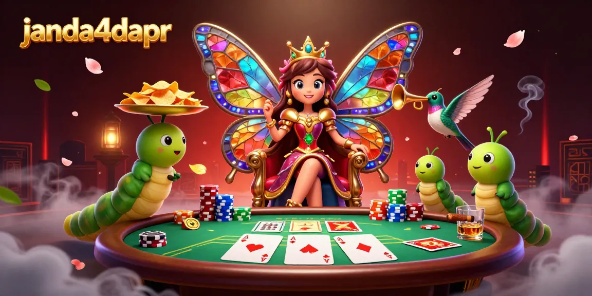 Menangkan chip di janda4dapr dengan ilustrasi kasino digital penuh warna dan gaya menarik.