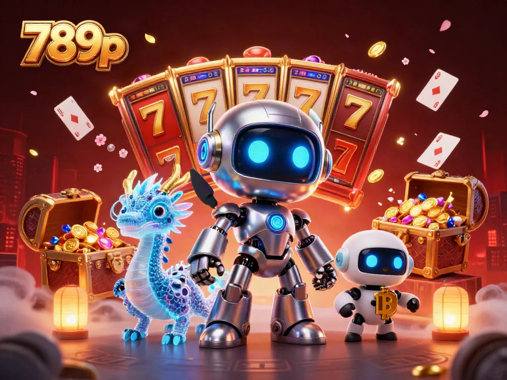 Experience thrilling gameplay excitement with 789p, featuring dynamic 3D illustrations of casino elements.