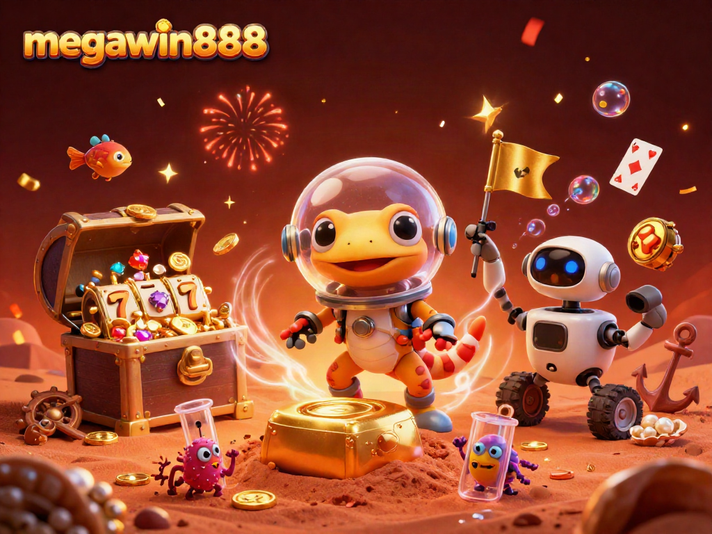 Menawarkan pengalaman bermain mega jackpot di megawin888 dengan gecko Mars dan kasino emas!