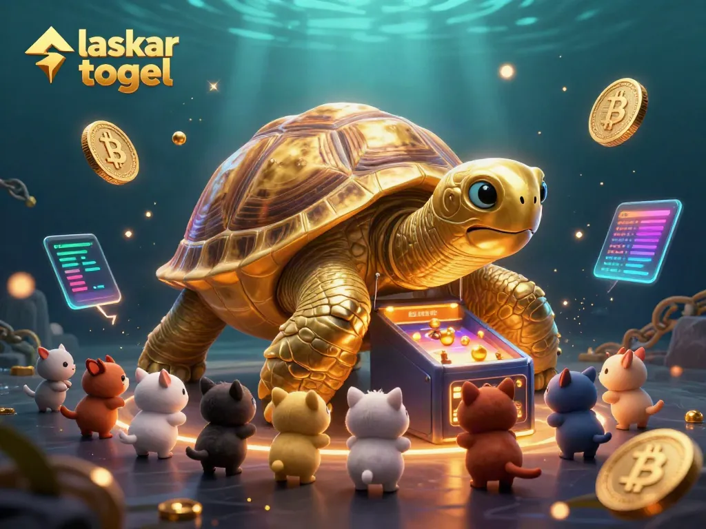 Engage with laskar togel while enjoying thrilling gameplay with a vibrant pinball scene featuring golden tortoise characters.