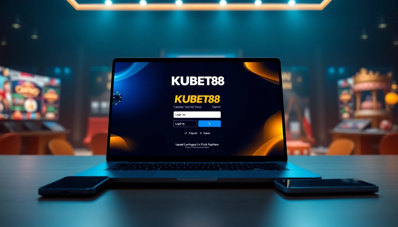 Log in to KUBET88 platform showcasing user-friendly interface and secure access.