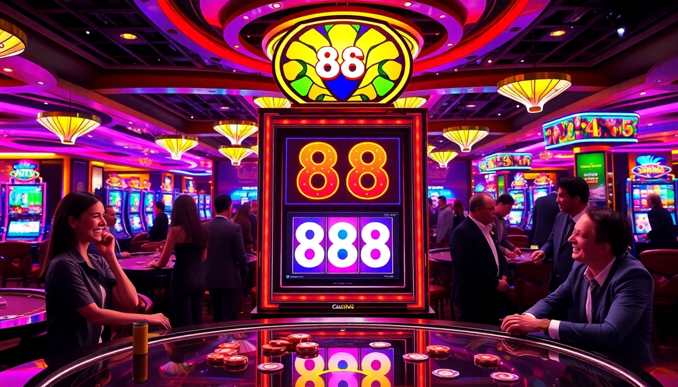 Play slot 88 and experience the thrill of winning big in a luxurious casino setting.