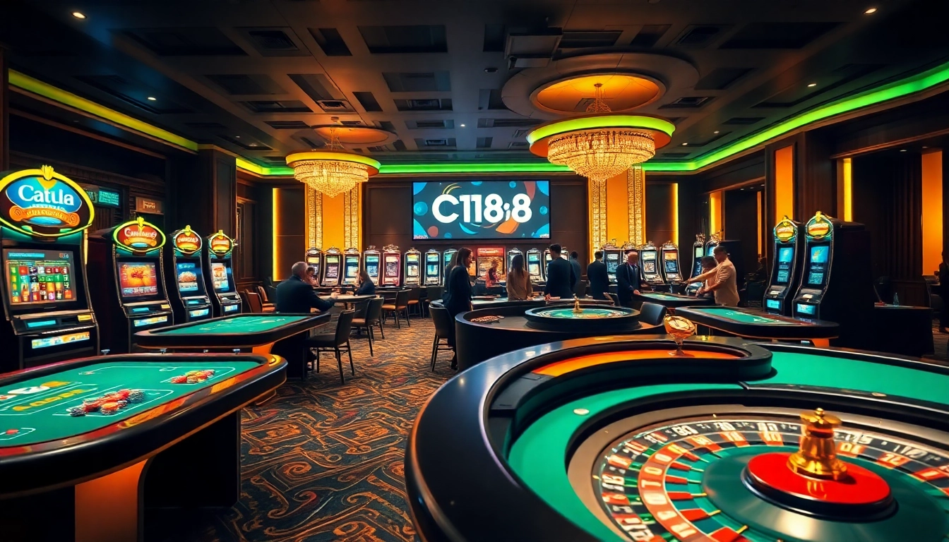 Experience the thrill of C168 with vibrant casino games and luxurious gaming tables.