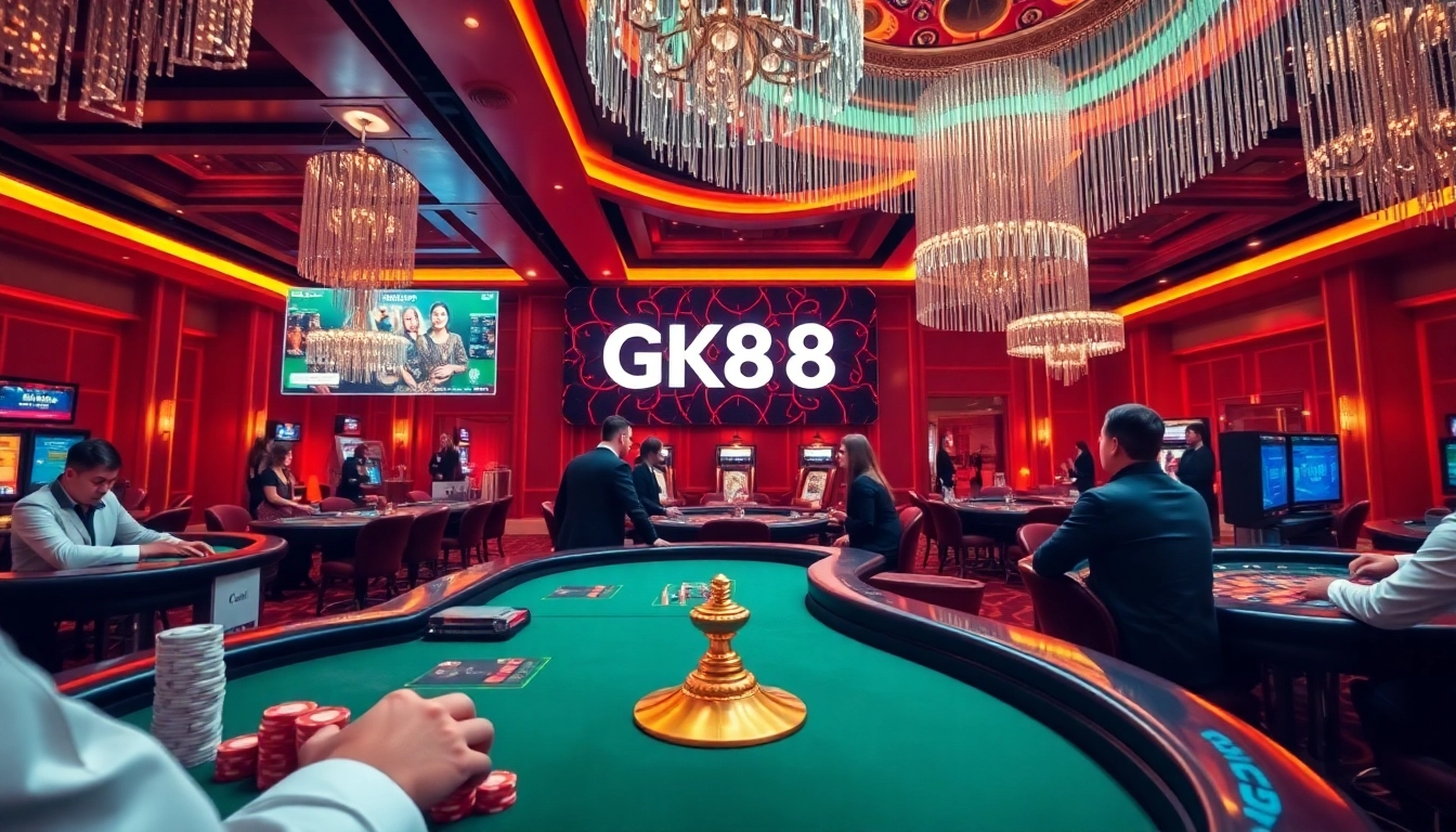 Engaging players with the excitement of online gambling at https://gk88.bond/ casino tables featuring vibrant games.