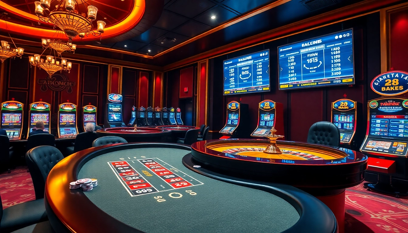 Players enjoying the excitement of online gambling at https://28bets.casino/, featuring roulette and poker.